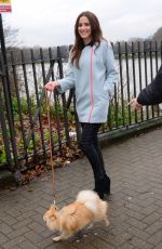 LUCY WATSON-  Anti-fur Advert for PETA at Chelsea Bridge in London