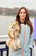 LUCY WATSON-  Anti-fur Advert for PETA at Chelsea Bridge in London