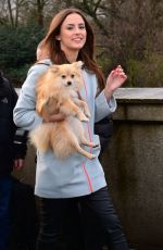 LUCY WATSON-  Anti-fur Advert for PETA at Chelsea Bridge in London