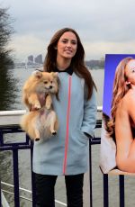 LUCY WATSON-  Anti-fur Advert for PETA at Chelsea Bridge in London