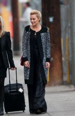 MARGOT ROBBIE Arrives at Jimmy Kimmel Live in Hollywood