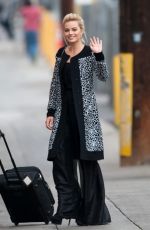 MARGOT ROBBIE Arrives at Jimmy Kimmel Live in Hollywood