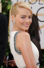 MARGOT ROBBIE at 71st Annual Golden Globe Awards