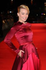 MARGOT ROBBIE at The Wolf of Wall Street Premiere in London