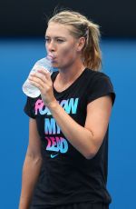 MARIA SHARAPOVA at Practice Session in Melbourne 111