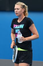MARIA SHARAPOVA at Practice Session in Melbourne 111