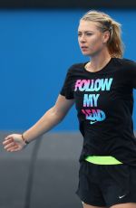 MARIA SHARAPOVA at Practice Session in Melbourne 111