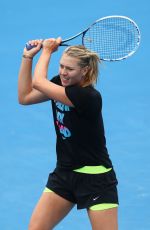 MARIA SHARAPOVA at Practice Session in Melbourne 111