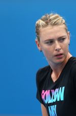 MARIA SHARAPOVA at Practice Session in Melbourne 111
