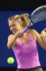 MARIA SHARAPOVA at Practice Session in Melbourne