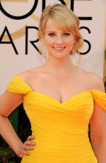 MELISSA RAUCH at 71st Annual Golden Globe Awards