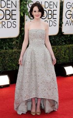 Michelle Dockery in Oscar De La Renta and Bulgari