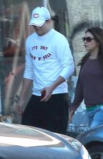 MILA KUNIS and Ashton Kutcher at a Nail Salon in Studio City
