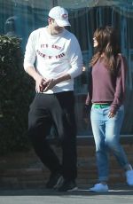 MILA KUNIS and Ashton Kutcher at a Nail Salon in Studio City