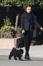 MILA KUNIS and Ashton Kutcher Walks Her Dogs Out in Los Angeles