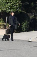 MILA KUNIS and Ashton Kutcher Walks Her Dogs Out in Los Angeles
