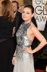 MILA KUNIS at 71st Annual Golden Globe Awards