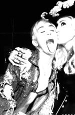 MILEY CYRUS and MADONNA at MTV Unplugged in Hollywood