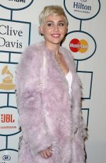 MILEY CYRUS at 2014 Pre-Grammy Gala in Beverly Hills