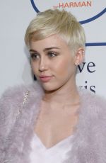 MILEY CYRUS at 2014 Pre-Grammy Gala in Beverly Hills