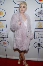 MILEY CYRUS at 2014 Pre-Grammy Gala in Beverly Hills