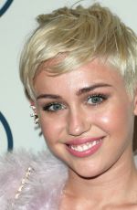 MILEY CYRUS at 2014 Pre-Grammy Gala in Beverly Hills