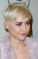 MILEY CYRUS at 2014 Pre-Grammy Gala in Beverly Hills