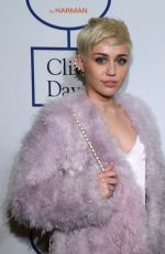 MILEY CYRUS at 2014 Pre-Grammy Gala in Beverly Hills
