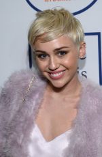 MILEY CYRUS at 2014 Pre-Grammy Gala in Beverly Hills