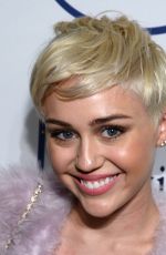 MILEY CYRUS at 2014 Pre-Grammy Gala in Beverly Hills