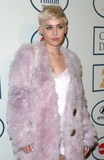 MILEY CYRUS at 2014 Pre-Grammy Gala in Beverly Hills