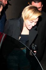 MILEY CYRUS Leaves Warwick Club in Los Angeles