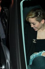 MILEY CYRUS Leaves Warwick Club in Los Angeles
