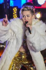 MILEY CYRUS Performs at Dick Clark’s New Year’s Rockin’ Eve with Ryan Seacrest in Los Angeles