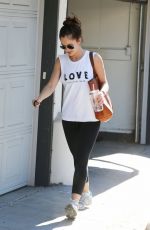 MINKA KELLY in Tight Leggings Out in Beverly Hills