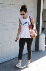 MINKA KELLY in Tight Leggings Out in Beverly Hills