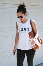 MINKA KELLY in Tight Leggings Out in Beverly Hills
