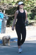 MINKA KELLY in Tights Out and About in Beverly Hills
