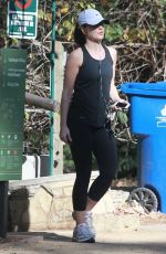 MINKA KELLY in Tights Out and About in Beverly Hills