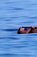 Miss Australia KYARA COAKES in Bikini Paddling in Hawaii