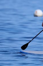 Miss Australia KYARA COAKES in Bikini Paddling in Hawaii