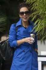 MYLEENE KLASS Leaving ITV Studios in London