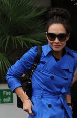 MYLEENE KLASS Leaving ITV Studios in London