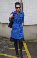 MYLEENE KLASS Leaving ITV Studios in London