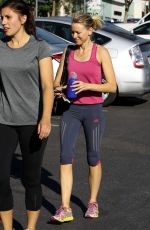 NAOMI WATTS in Leggings Heading to a Gym in Brentwood