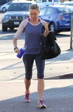 NAOMI WATTS in Leggings Heading to a Gym in Brentwood