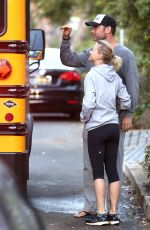 NAOMI WATTS Sends the Boys off to School