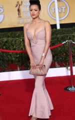 Nathalie Emmanuel at 20th Annual Screen Actors Guild Awards in Los Angeles
