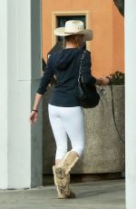 NICOLLETTE SHERIDAN Walks Her Dog Out in Canoga Park