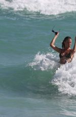 OLGA KENT and JULIA PEREIRA in Bikinis at a Beach in Miami